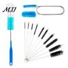 Baby Bottle Straw Scrubber 12Pcs Flexible Pipe Cleaning Brush Kit with Long Nylon Bristles for Glass Straws Medical Tube Tubes And Bottles,