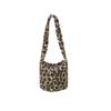 Leopard Print Korean-Style Lamb Wool Shoulder Bag: Large Capacity Autumn/Winter Crossbody for Women