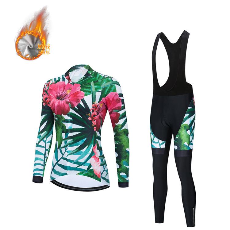 

2026 Autumn and Winter Fleece Mountain Bike Suit Bicycle Clothes Road Bike Long Sleeve Cycling Suit Equipment XXXL