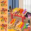 Cosplay Kids Barbecue Food Toy Multi-set Simulation Food Toy Set  for Kids Toddlers