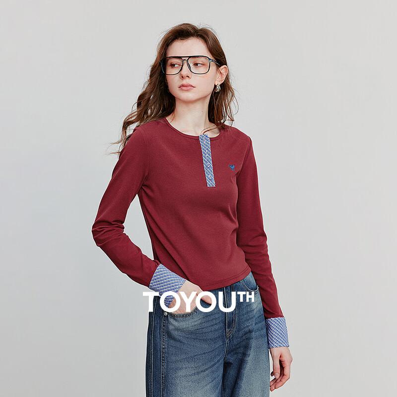 Chuyu Slim Fit Plaid Long Sleeve T-Shirt S