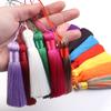 6pcs 82cm Long Silk Tassel Fringe Brush Handmade Soft Mini Tassels with Loops For DIY Craft Jewelry Making Souvenir Bookmark