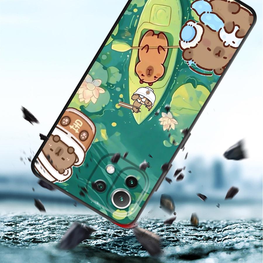 Cute Capybara Funda Phone Cover Case for Xiaomi Mi 14 13 Lite 12T Pro 15 Pro 12 11 11T 12X 10T
