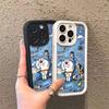 Spit Bubbles Doraemon Is Suitable for Apple 14plus Mobile Phone Case 13promax Cartoon 15pro New 12 Soft