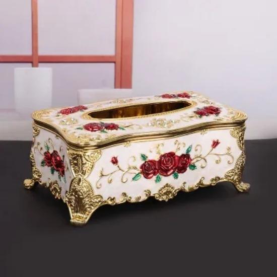 European Style Paper Drawer Living Room Household Plastic Tissue Box Dining Table Ktv Creative Napkin Paper Box