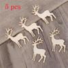 Decor DIY Tools Reindeer Hanging Card Christmas Decorations Christmas Tree Hanging Wooden Elk Decor