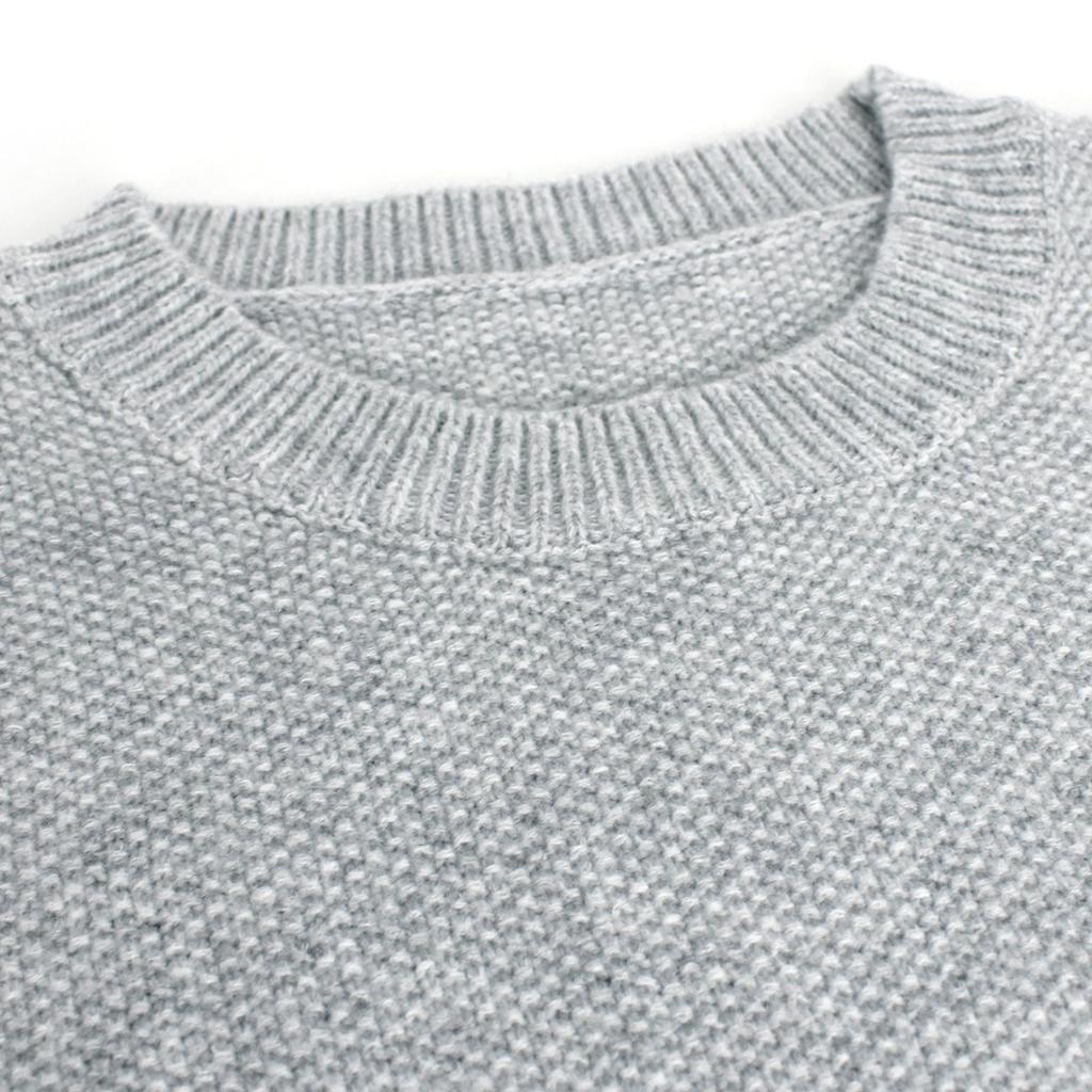 Women's Casual Round Neck Sweater - Long Sleeved, Ribbed Texture, Soft and Comfortable, Spring and Autumn Clothing | Round Neck Sweater | Texture