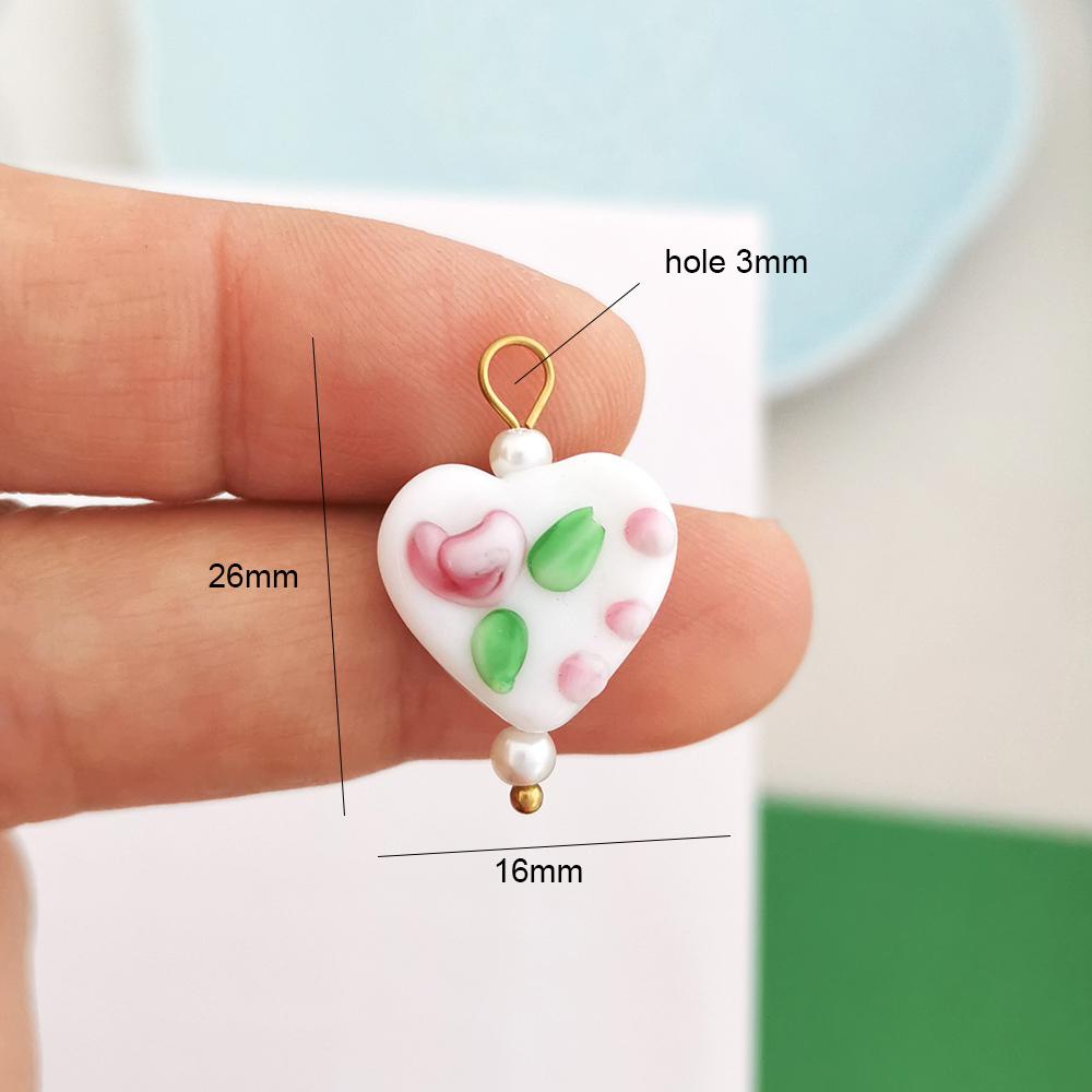 1 Piece Stainless Steel Pendant Charm Heart Rose Shell Star Sun Butterfly Bow Flower Red Gold Custom Necklace