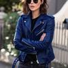 Europäische & Amerikanische Damen Motorrad Lederjacke - Frühling/Herbst, Kurzes Schlankes Design Mode Oberbekleidung 2025.