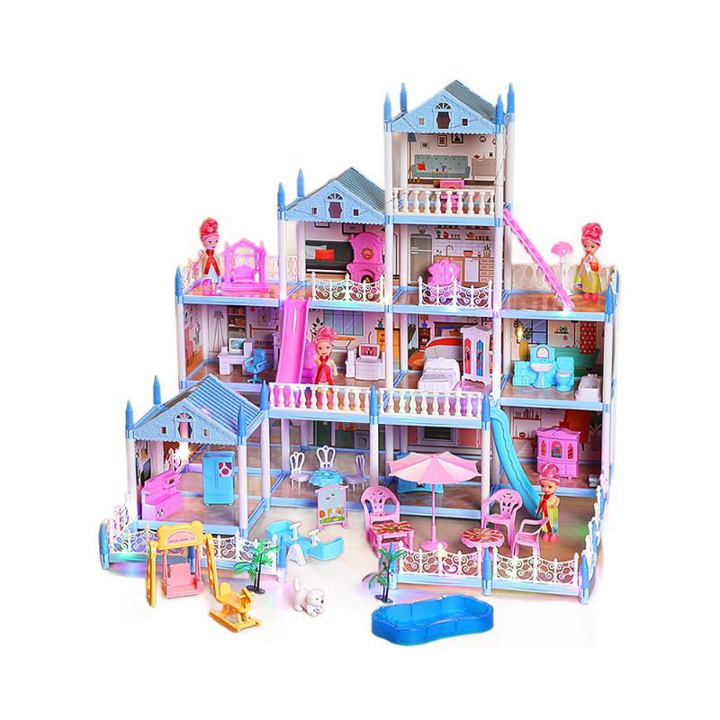 DIY Princess Castle Dollhouse Playset for Girls