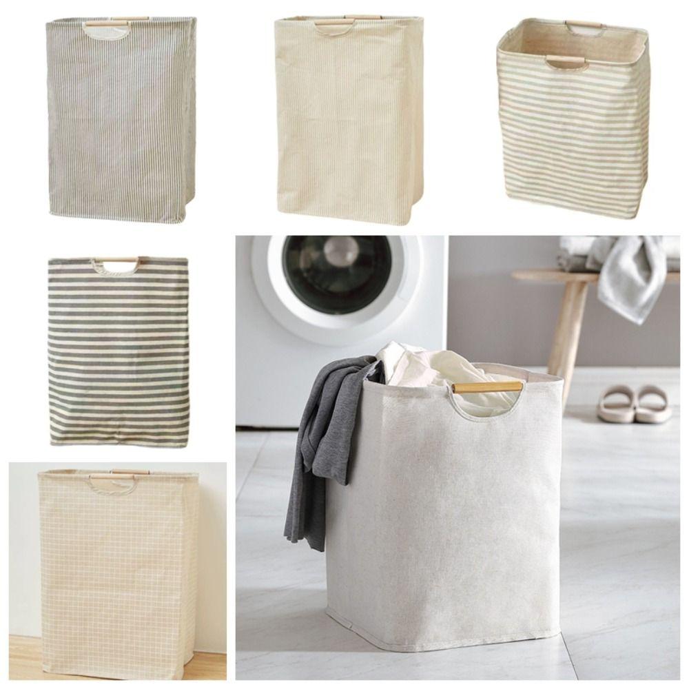 With Handle Laundry Basket Collapsible Laundry Storage Hamper  Bathroom Accessories