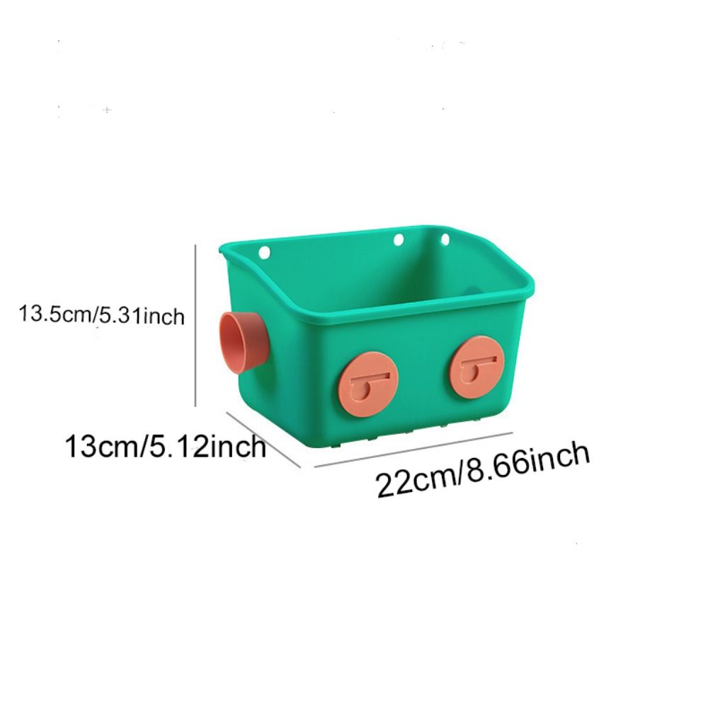 Wall-mounted Bathroom Storage Rack Traceless Snack Storage Basket Bathroom Hanging Basket  Home Use
