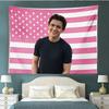 Tom Pink American Flag Tapestry Celebrity Portrait Wall Hanging Bedroom Fan Decor Gift