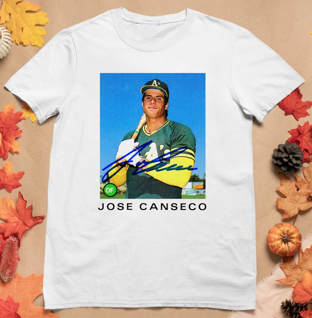 Jose Canseco Signed Men T-Shirt Mens Womens Tees Top White Unisex All Sizes JJ4161