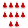 Set Of 10 Santa Hat Shaped Honeycomb Tissue Paper Hangings Christmas Tree Pendant Handmade Party Hanging Decoration