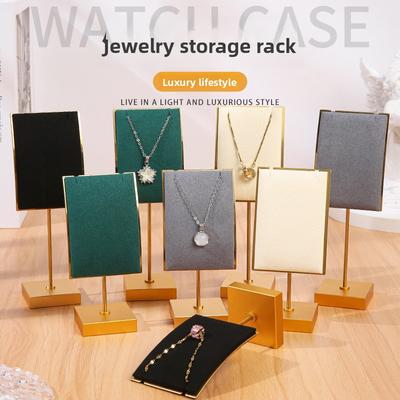 Metal Jewelry Stand, Microfiber Velvet Multi-color Display Stand, Jewelry Store Display Props