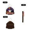 Wooden Halloween Welcome Sign with and Pumpkin Design, 2D Flat Wall Decor for Front Door