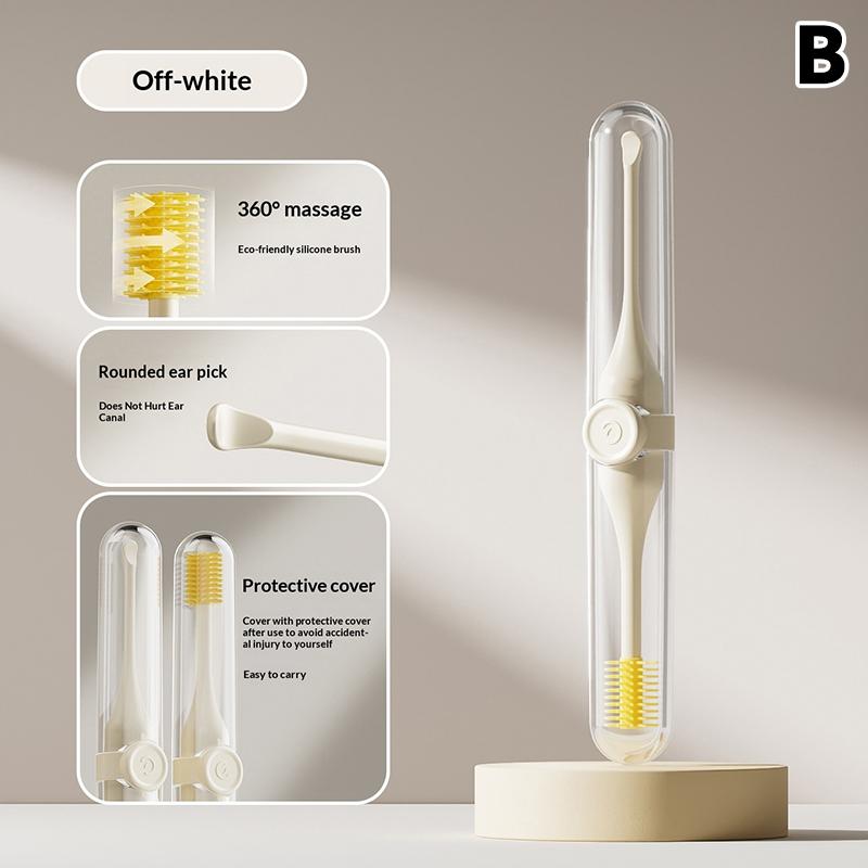 

1pcs Double-Ended Nose Silicone Brush Manual Nose Hair Trimmer Portable Hair Scraper Shaving Nose Hair Neus Trimmer Men Ear Pick