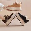Thick-soled invisible height increase cm autumn new lace-up casual sneakers