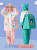 Conjunto de Capa de Chuva e Calça de Chuva Infantil Duas Peças, Roupa de Chuva Impermeável para Corpo Inteiro para Crianças de Creche, Meninas do Ensino Fundamental e Bebês