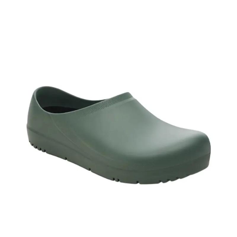 Birkenstock Profi-Birki 2.0 Unisex Round Toe Slip-On Chef Clogs Green Regular Fit (Wide) 1028870 37