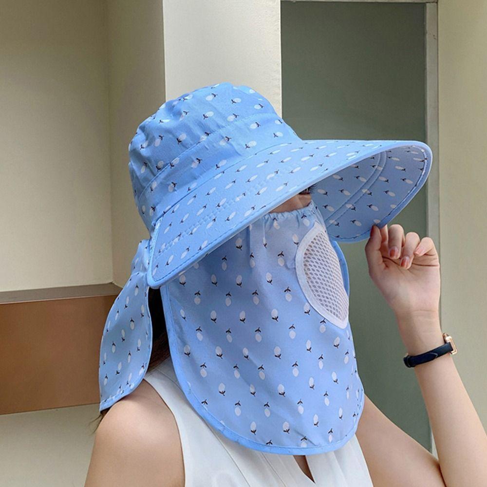 Face And Neck Sunhat Wide Brim UV Protection Hat Casual Protective Cover  Fishing Hunting Hiking