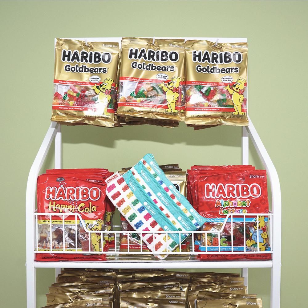 Lesportsac Haribo Goldbears Mint 3-Zip Cosmetic Pouch [7158.Hd63]