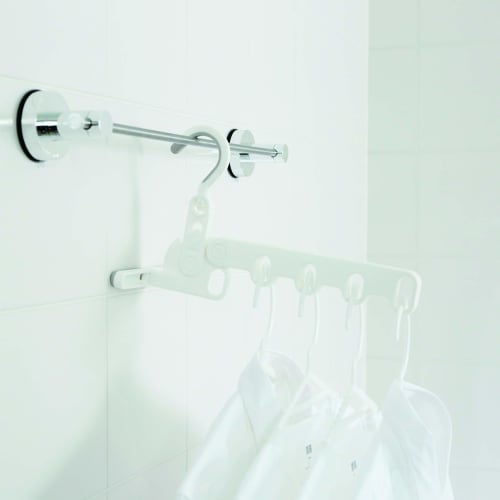 Aisen Comfortable Shirt Hanger, 5 Hooks, Gray, LK435, 15cm X 3cm X 27cm