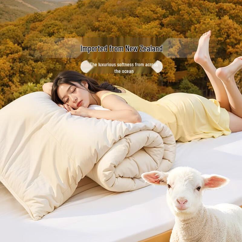 FUANNA 100% Pure Wool Winter Duvet Single