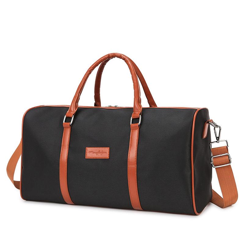 

Однотонна дорожня сумка з відділенням для взуття - Багатофункціональна фітнес-сумка з сухим/вологим відділенням чорний