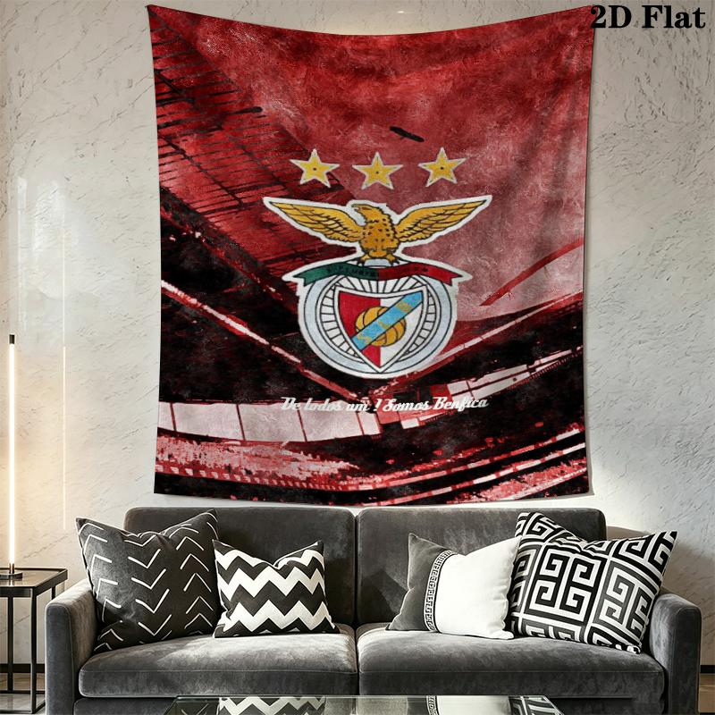 S.L. Benfica Wall Tapestry Aesthetic Wall Hanging Printed Fabric Blanket Decorative Tapestries for Bedroom Living Room Home Decor