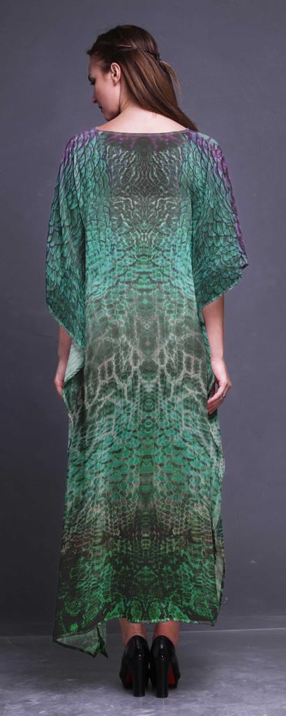 Phagun Snake Animal Skin Beach Kaftan Bikini Cover Up Womena S Maxi Dress Long