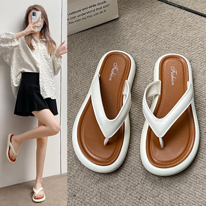 

New slippers women s summer high value simple and comfortable soft bottom non-slip casual versatile flip-flops women 36-37