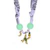 Personality Flower Scarf Chain Necklace Ethnic Style Ocean Series Necklace Nylon Rope Choker  Women