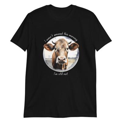 T-shirt "Mood da Mucca: Stamattina non ero divertita"