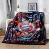 Bayern Munich Galaxy Fan Art Customize Your Name Blanket Throw Customizable Blanket Durable Comfort Suitable for Picnics Office Chair Seaside