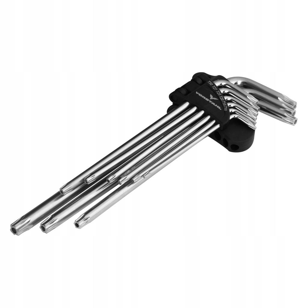 Set of TORX Allen Keys VERY LONG 9 Pcs > T10 - T50mm < Vorstahl