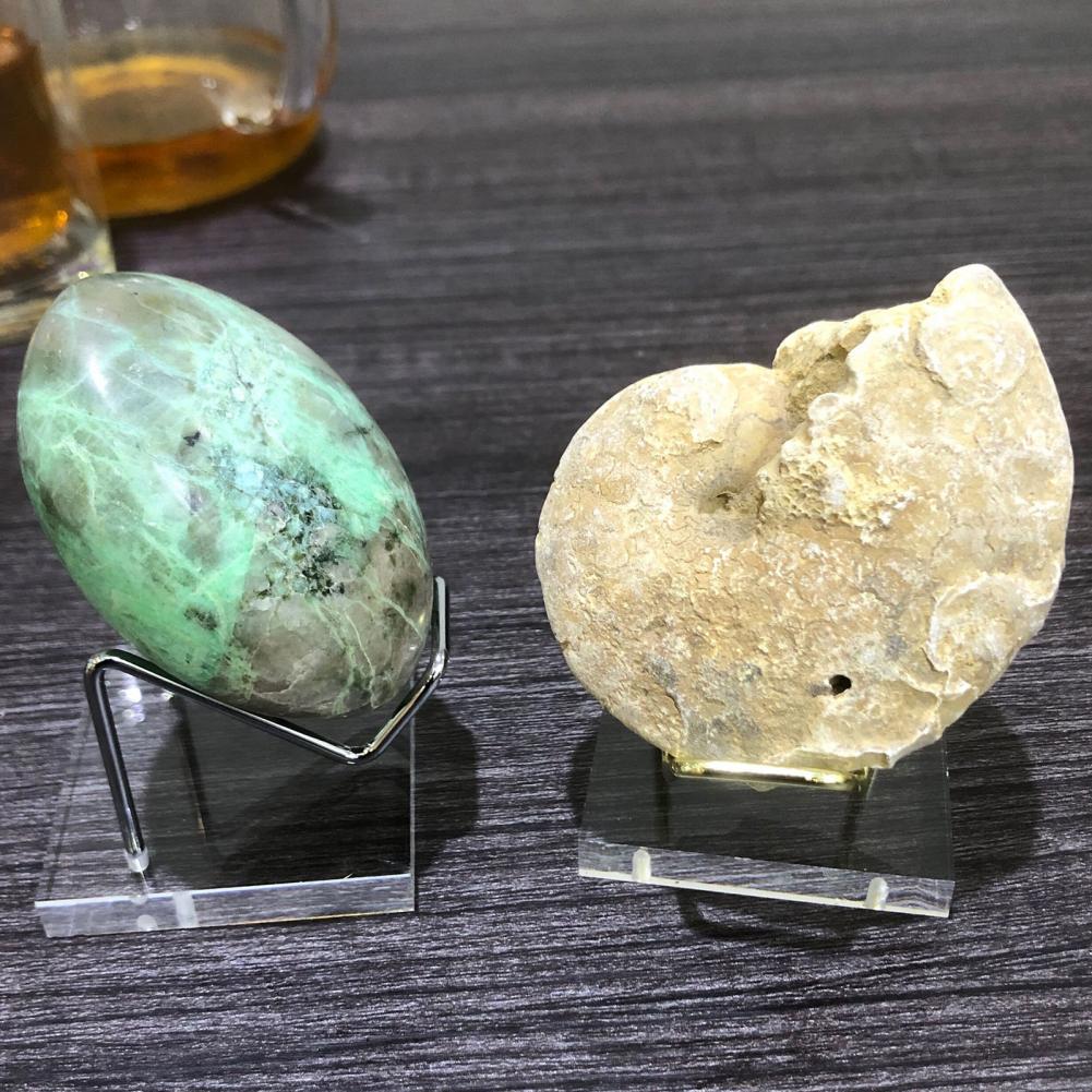 Acrylic Display Stand Stone Mineral Display Rack Rack Holder Clear Base For Collector Gemstone Crystal Mineral Agate Plate Shelf