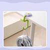 Portable Bag Hook Flower  Plastic Table Hook Purse Handbag Travel Bag Organizer Holder Office Decor Plastic Desk Side Hooks