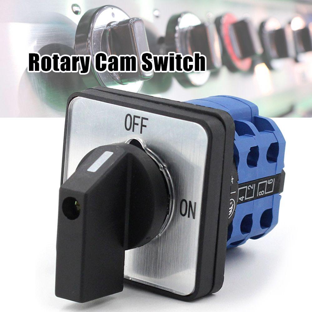 

Water Pump Machine 4 Terminals Motor ON/OFF Rotary Cam Switch LW26-20/2 2 Position