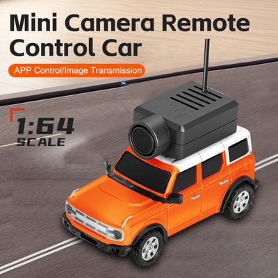 1:64 Mini Mașină RC, 2.4G FPV Mașină de Jucărie cu Telecomandă cu Cameră HD, Giroscop, Lumină Ambientală LED, Vehicul Controlat prin Aplicație pentru