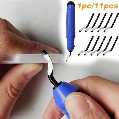 1 peça/11 peças Conjunto de Raspador de Faca para Aparar Rebarbas - Ferramenta Multifuncional para Rebarbar, Chanfrar e Alisar Bordas em Madeira, Plástico, Alumínio, Cobre e Aço