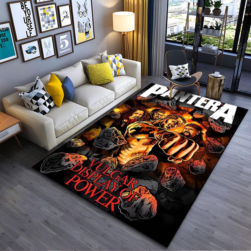 Pantera Rock Band Album Art suitable as a non-slip mat for the living room or bedroom sofa