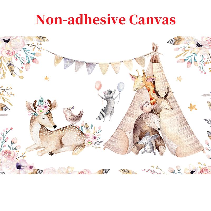 

3D детские обои, фреска, скандинавский лесной лось, фотообои, детская комната, спальня, диван, ТВ, фон, стена, на заказ, 3D настенная фреска 300cm (W) x 200cm (H)