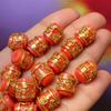 2Pcs Pupa Isolation Beads Southern Red Loose Beads 9x10mm For Jewelry Making DIY Necklace Bracelet Earrings Accessory