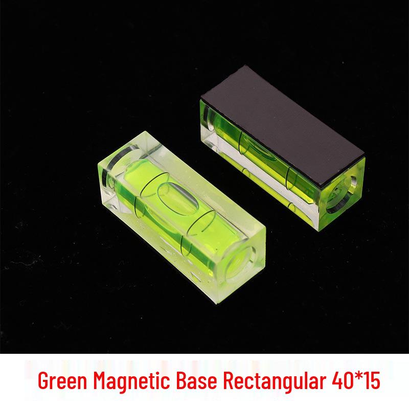Mini Acrylic Square Bubble Level - Universal Ruler with Single-Line Balance Bead