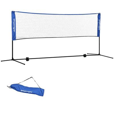 Badminton Net Set Foldable Volleyball Net 103/120/155H Cm Blue
