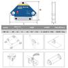 2 SZT./4 SZT. 12,5 KG Magnetyczne Uchwyty Spawalnicze Kątowe Lutowanie Strzałka Magnes Spawanie Mocowanie Pozycjoner Ferytowe Przytrzymujące Pomocnicze Narzędzia Lokalizacyjne
