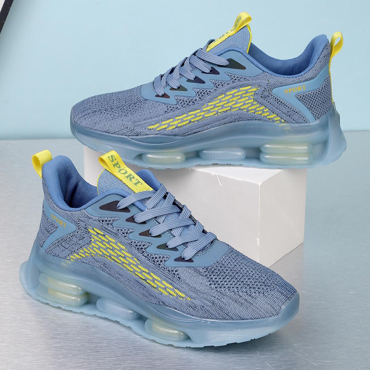 

Summer men s shoes 2025 new air cushion shock absorption soft sole casual sports running shoes deodorant thin breathable mesh shoes 39