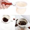 Holzgriff Wiederverwendbarer Kaffeefilter Handgefertigtes Flanelltuch Kaffeesieb Waschbar Handgefertigter Kaffeefilter Hand-Drip-Kaffee
